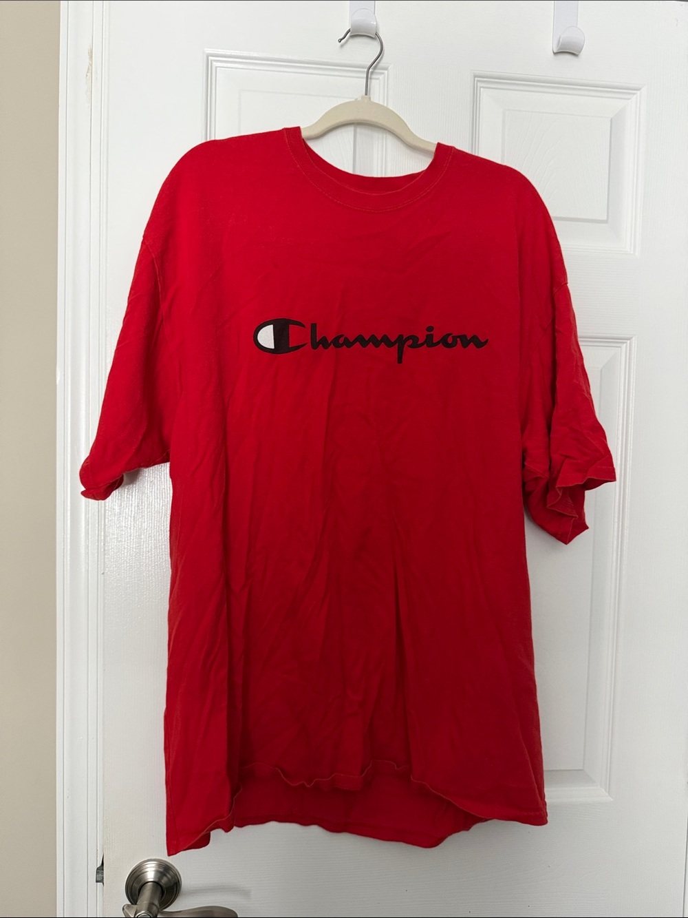 Champion Red Logo Short-Sleeve Tee - Picture 1 of 2